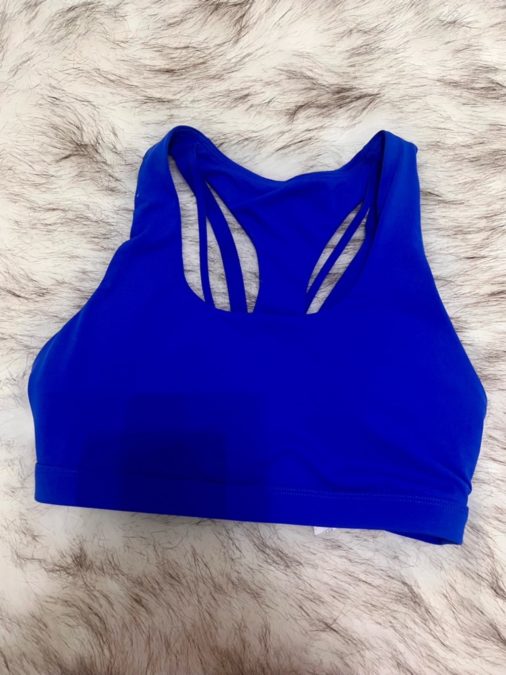 Fabletics Royal Blue Racerback Sports Bra - Picture 2 of 7
